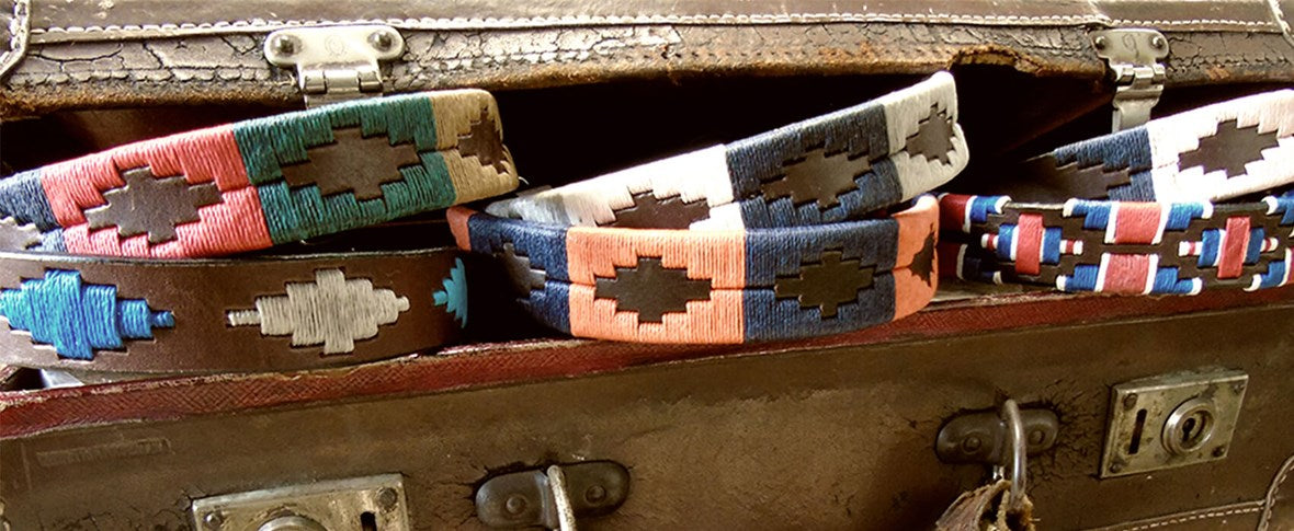 Best friends: matching dog collars and belts