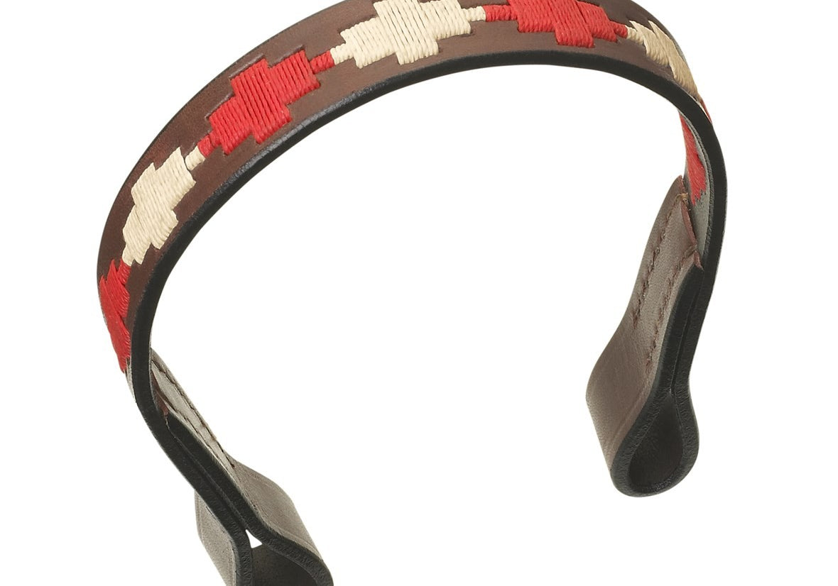 Hand-stitched pampa brow bands