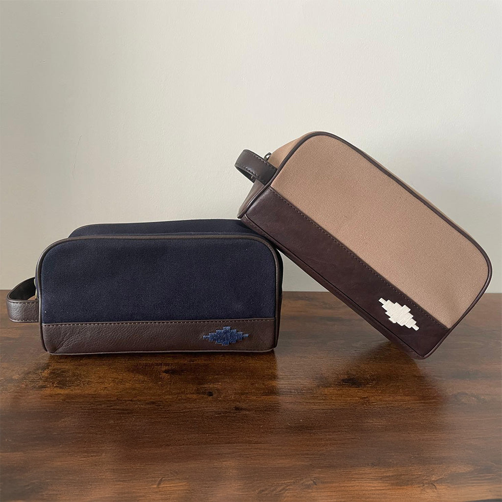 Leather Toiletry Wash Bags