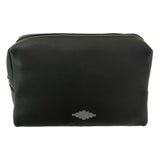 Afeite Washbag - Black Leather