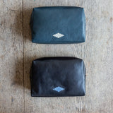 Afeite Washbag - Black Leather