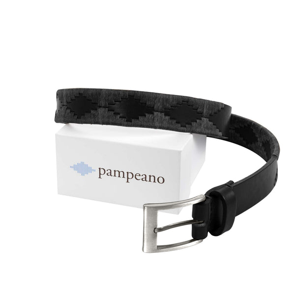 Bordado pampeano belt - black