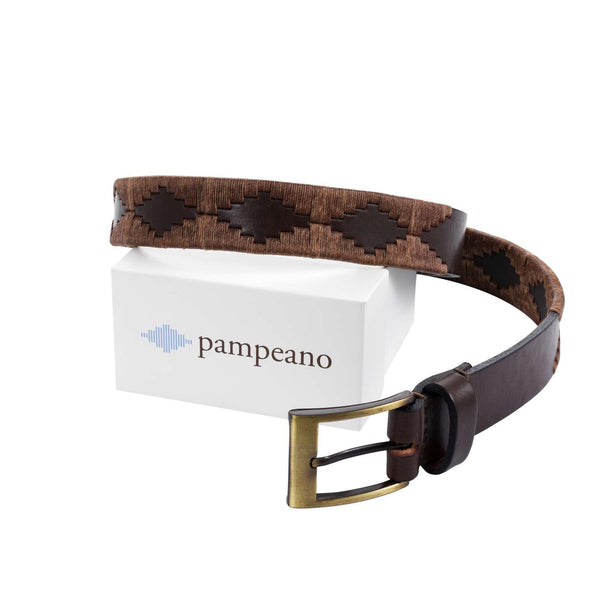 Bordado pampeano belt - brown