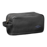 Hombre Washbag - Black Leather
