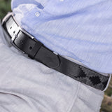 Bordado pampeano belt - black