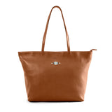 Trapecio Tote Bag - Black Leather